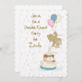 性別によるパーティーパーソナライズされた招待状 招待状 (正面/裏面)