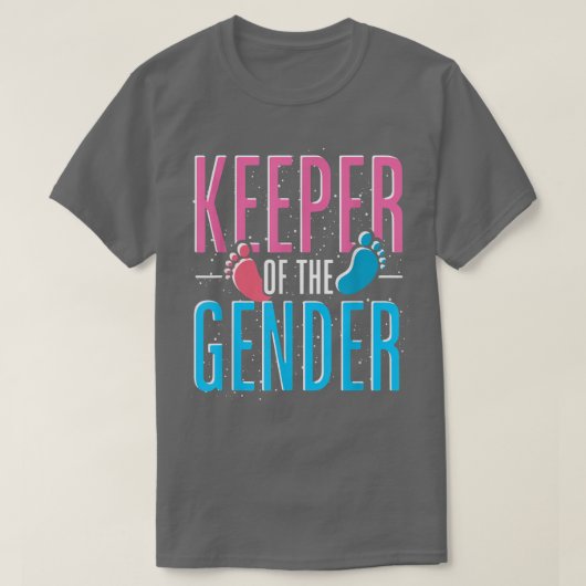 性別によるパーティーベビー発表Gender Revea Tシャツ (デザイン正面)