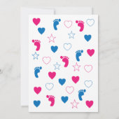 性別によるパーティー写真招待状 招待状 (裏面)