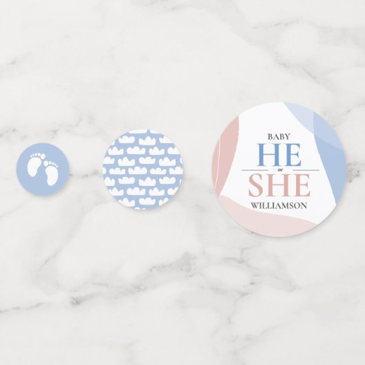 性別によるパーティー抽象芸術の表示 コンフェッティ (正面)