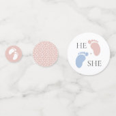 性別によるパーティー抽象芸術の表示 コンフェッティ (裏面)