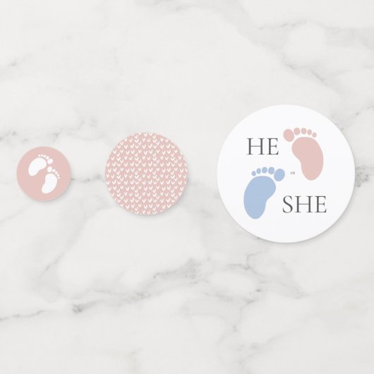 性別によるパーティー抽象芸術の表示 コンフェッティ (裏面)