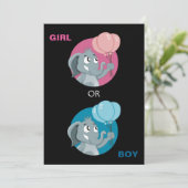 性別によるパーティー招待状 招待状 (スタンド正面)