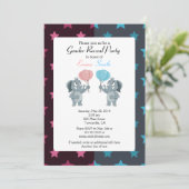 性別によるパーティー招待状 招待状 (スタンド正面)