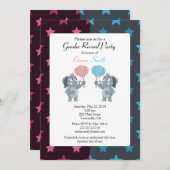 性別によるパーティー招待状 招待状 (正面/裏面)