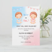 性別によるパーティー、男の子または女の子、ピンクと青の表示 シーズンカード (スタンド正面)