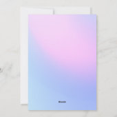 性別によるパーティー、男の子または女の子、ピンクと青の表示 シーズンカード (裏面)