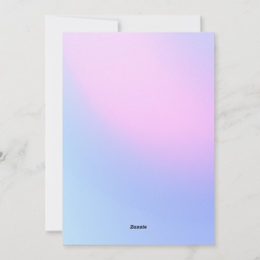 性別によるパーティー、男の子または女の子、ピンクと青の表示 シーズンカード (裏面)