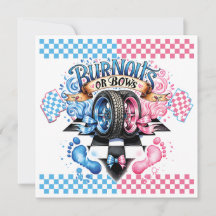 性別によるピンクとブルーの弓とタイヤの表示