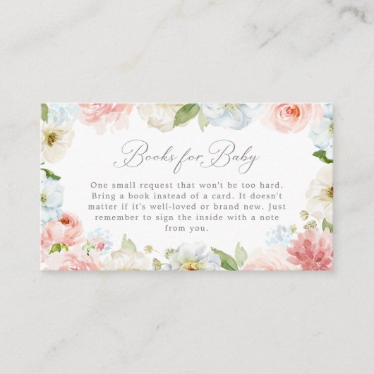 性別によるフローラブックのベビーカードの表示 エンクロージャーカード (正面)