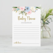 性別によるベビー名の提示招待状 招待状 (スタンド正面)