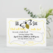 性別によるベビー間パーティーの表示 招待状 (スタンド正面)