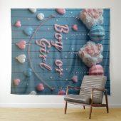 性別による少年または少女の背景（大） タペストリー (インサイチュ(横))