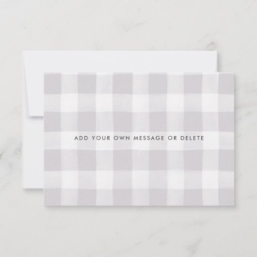 性別による弓または矢印の表示サンキューカード サンキューカード (裏面)