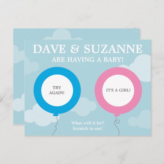 性別による引っ掻き具(引っ掻き実在具ではない) 案内ポストカード (正面/裏面)