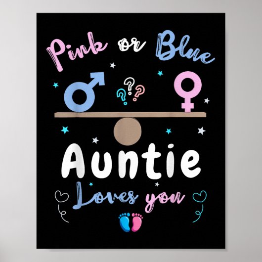 性別による性別による性別表示パーティー ポスター (正面)