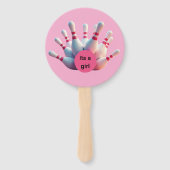 性別による手のファンのボーリングピンの表示 ハンドファン (裏面)