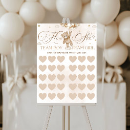 性別による投票ゲームサインの表示 ポスター