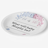 性別による招待の表示、彼または彼女 ペーパープレート (アングル)