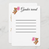 性別による招待カードの表示 招待状 (正面/裏面)