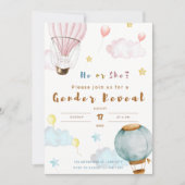 性別による招待バルーンの雲 シーズンカード (正面)