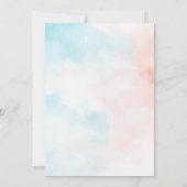 性別による招待状、月、星の表示 招待状 (裏面)