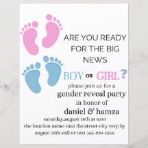 性別による招待、彼または彼女の招待状、足