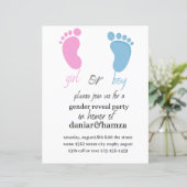 性別による招待，男の子または女の子，招待状 (スタンド正面)