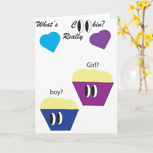 性別による暴露 カード (黄色い花)