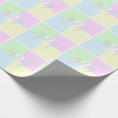 性別による疑問符の折り返し紙 ラッピングペーパー (角)