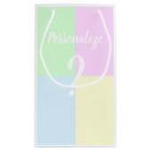 性別による疑問符の表示 スモールペーパーバッグ (裏面)