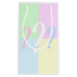 性別による疑問符の表示 スモールペーパーバッグ