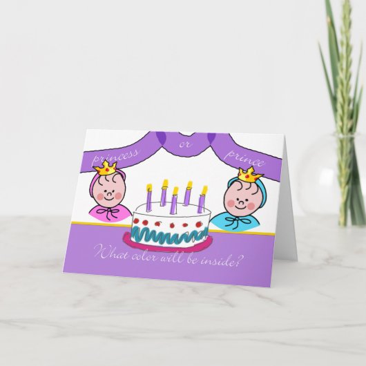 性別による表示パーティの招待状、ロイヤルティ カード (正面)