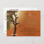 性別による表示パーティーの保存 案内ポストカード (正面/裏面)