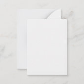 性別による超音波写真妊娠予算の暴露 ノートカード (裏面)