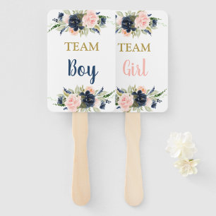 性別による青またはピンクの表示 ハンドファン