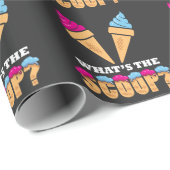 性別のパーティーを明らかにする – アイスクリーム何のスクープ？ ラッピングペーパー (ロールコーナー)