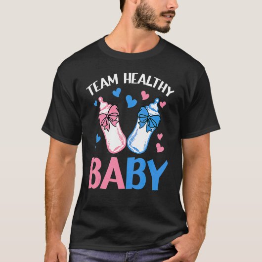 性別のパーティーチームの健全なベビー Tシャツ (正面)