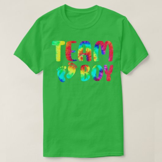 性別のパーティーチームの少年のベビー発表Fut Tシャツ (デザイン正面)