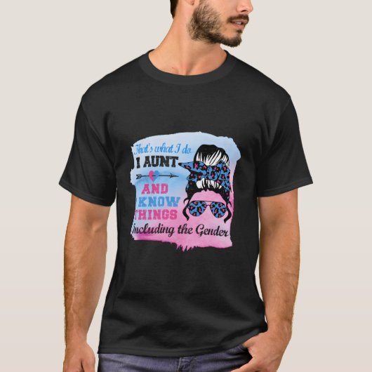 性別の叔母の性別の管理人 Tシャツ (正面)
