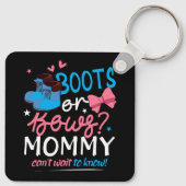 性別の明けブーツ弓ママはBを知って待つカント キーホルダー (裏面)