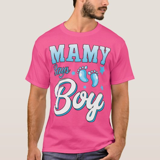 性別の明け方MamyはBoy Matching FamilyベビーPと言う Tシャツ (正面)
