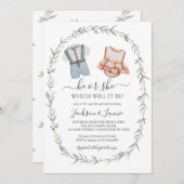 性別の明らかな招待、ヴィンテージの性別の明らかに 招待状 (正面/裏面)