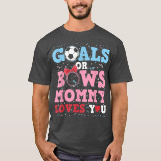 性別の明らかにゴールまたは弓ママはNeのために愛している Tシャツ