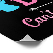 性別の明らかにバックdoe待つことができない知っているベビーパーティー ポスター (角)