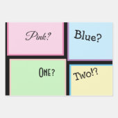 性別の明らか男女兼用さ ラッピングペーパーシート (正面)