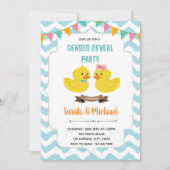 性別の明示のカモのパーティの招待状 招待状 (正面)