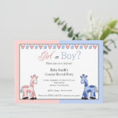 性別の明示パーティの招待状 招待状 (スタンド正面)