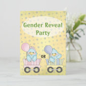 性別の明示パーティー 招待状 (スタンド正面)