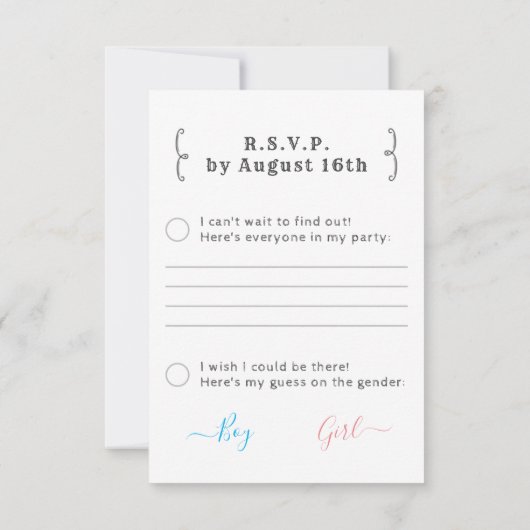 性別の明示 出欠カード (裏面)